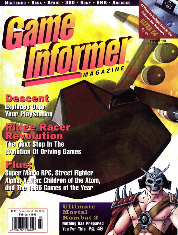 Game Informer Issue 34 (February 1996) cover